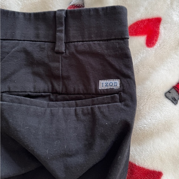 IZOD Advantage Performance Pants Men’s 32x32 Black Straight Fit Chinos Stretch - Picture 4 of 6